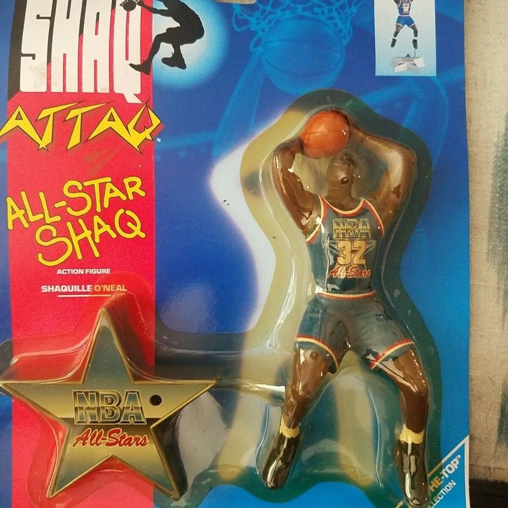 1993 Shaq Attack Shaquille O''Neal NBA All Star Action Figure New in package